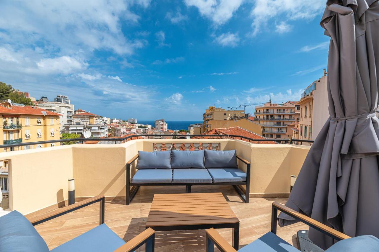 Superbe Penthouse Proche Monaco Grande Terrasse Lägenhet Beausoleil Exteriör bild