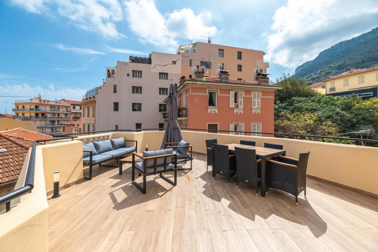 Superbe Penthouse Proche Monaco Grande Terrasse Lägenhet Beausoleil Exteriör bild